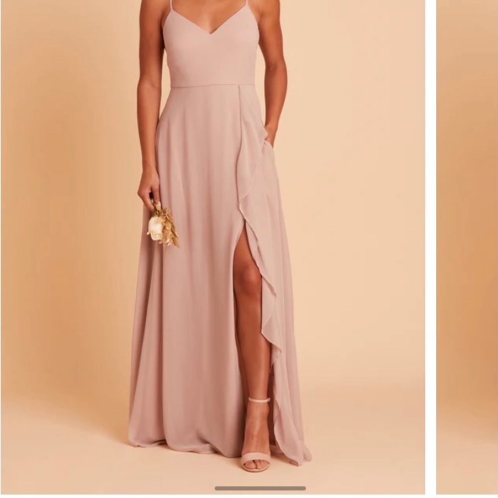 Birdy Grey Theresa Dress Chiffon Taupe Bridesmaid